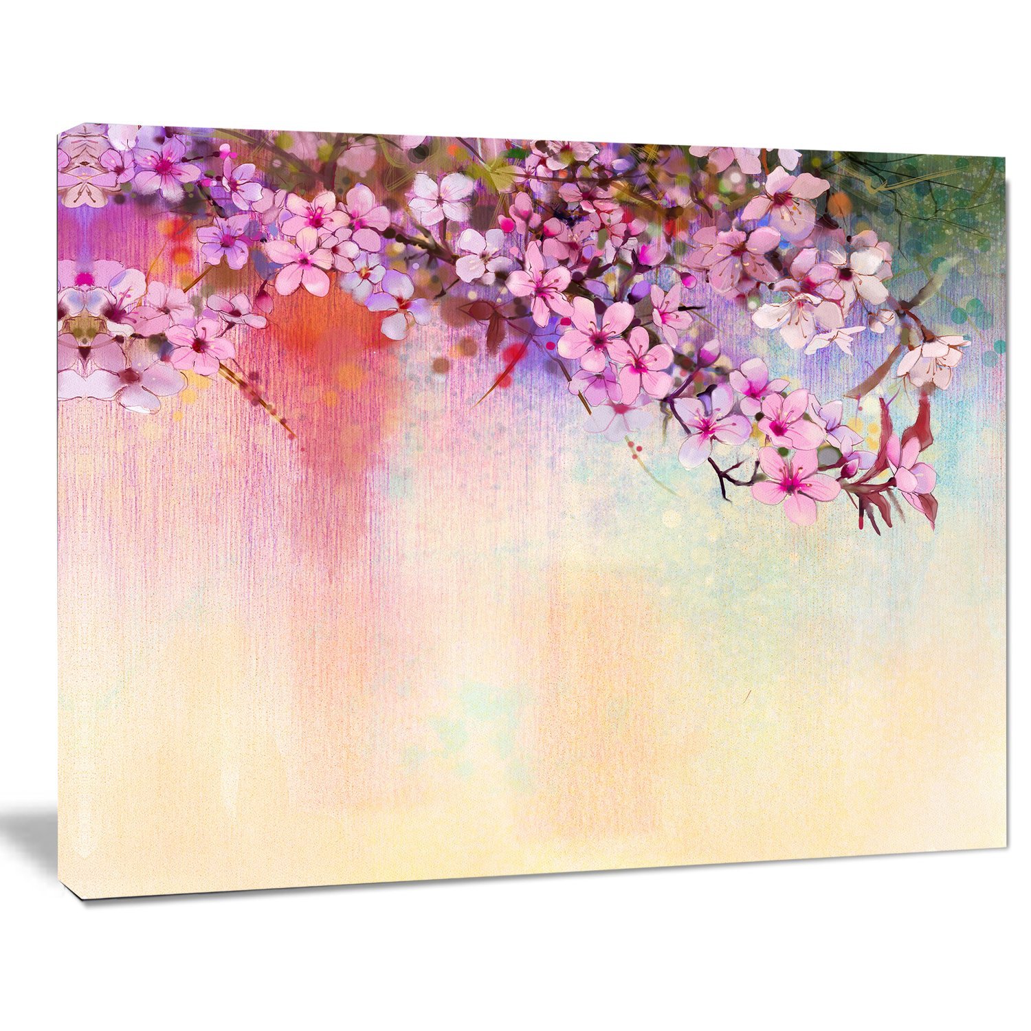 Design Art PT14088-20-12 Watercolor Painting Cherry Blossoms