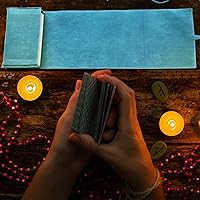 Vista 4 de Zhengmy 4 piezas de Tarot Wrap Almacenamiento Holder Spread Cloth para Oracle Decks