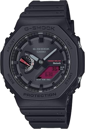 Casio GA-B2100BBR-1AJF Wristwatch, Made with Eco-Friendly Material, Bluetooth, Tough Solar, Mens Black