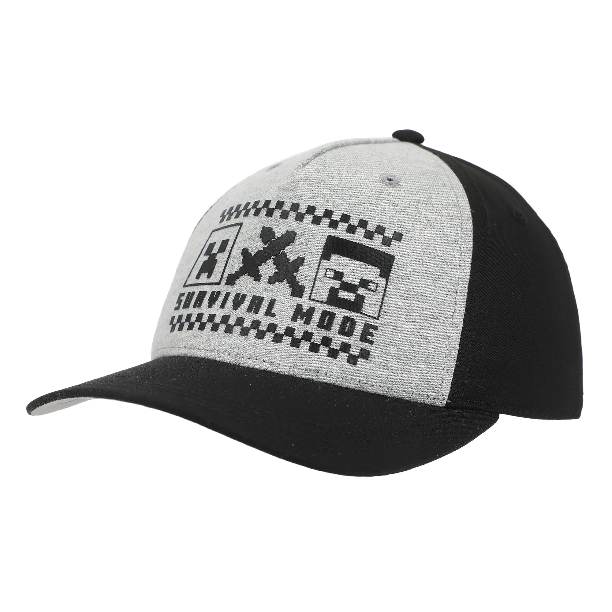 Bioworld Minecraft Survival Mode Youth Baseball Cap Adjustable Snapback Hat - Official Licensed Merchandise - Great Gift Idea