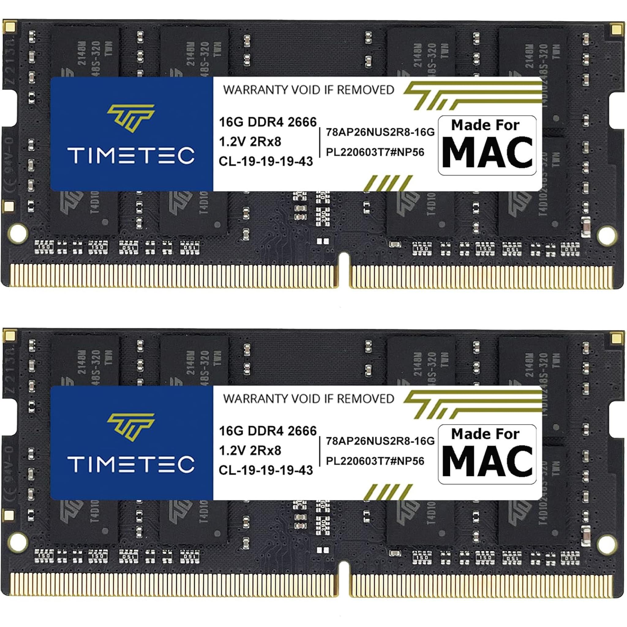 iMac Pro 用純正32GB 4枚セットPC4-2666V Timetec 32GB KIT(2x16GB) Compatible for Apple DDR4 2666MHz