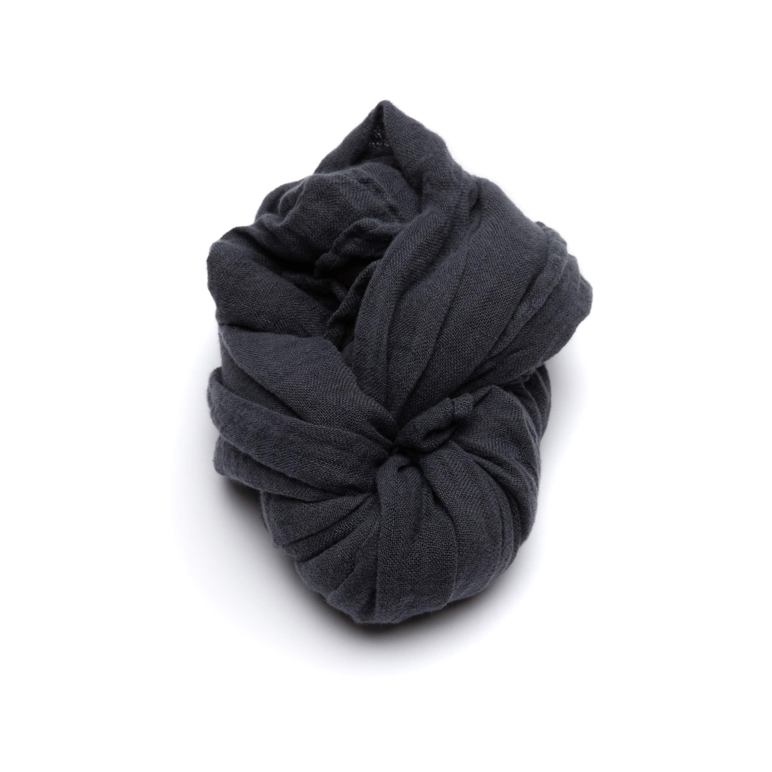 LinenMe 100% Linen Scarf for Women Men Unisex Garza 70 x 200 cm, Summer Shawl Lightweight Soft Breathable Comfortable, Grey