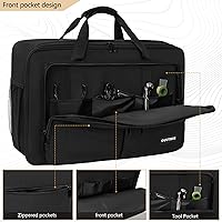 Vista 2 de Funda de transporte para estufa de campamento compatible con estufa de campamento Coleman de 2 quemadores, bolsa de almacenamiento impermeable