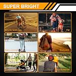 Feu arrière de vélo USB Signal de virage de vélo avec télécommande vélo Tail Light Waterproof Avertissement de sécurité Horn Real Light avec 2 Types de supports
