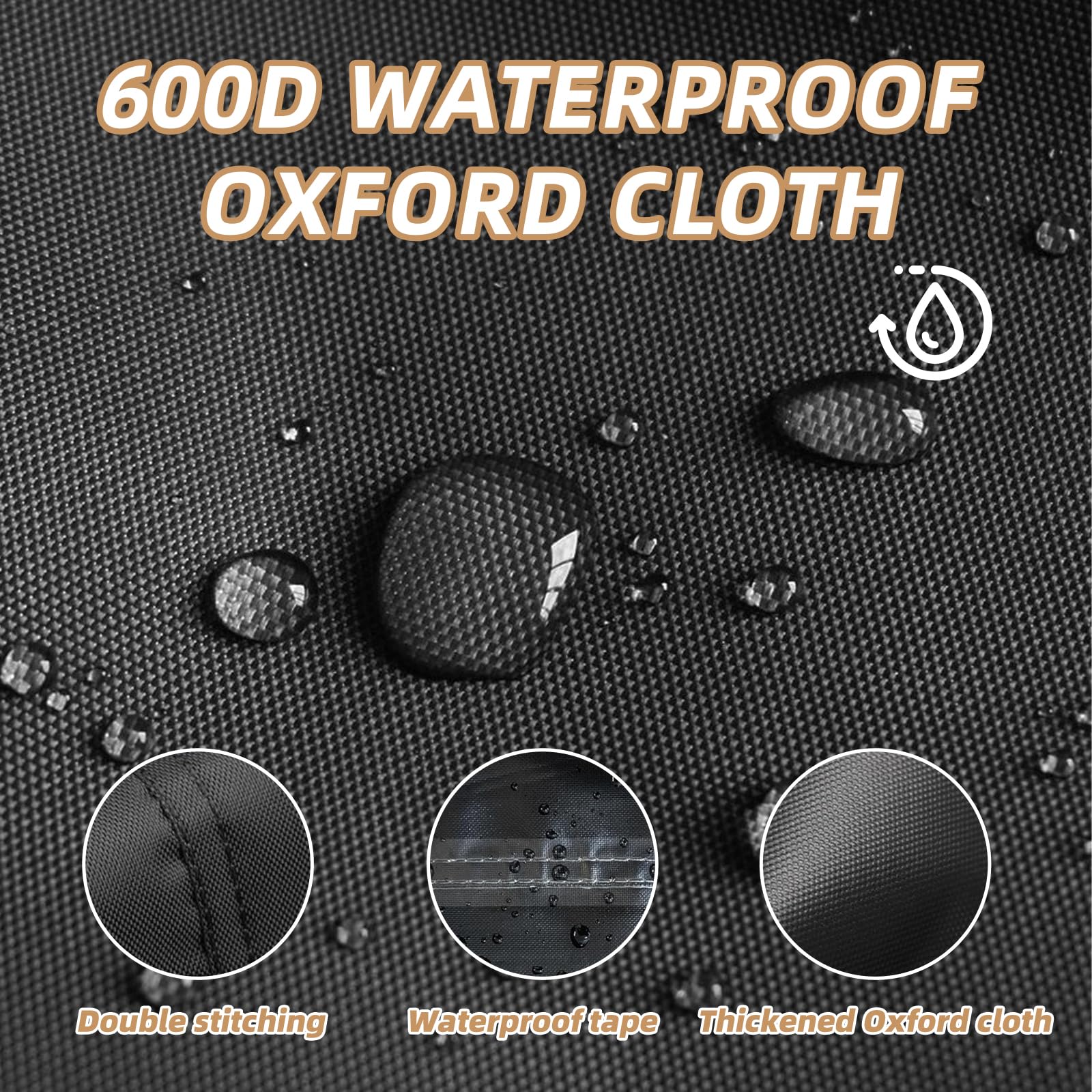 Funda Limpiafondos Piscina, 600D Oxford Cubierta para Robot de Piscina, Impermeable, Resistente a los Rayos UV, protección contra Todo el Tiempo, 56x66x107cm-Negro