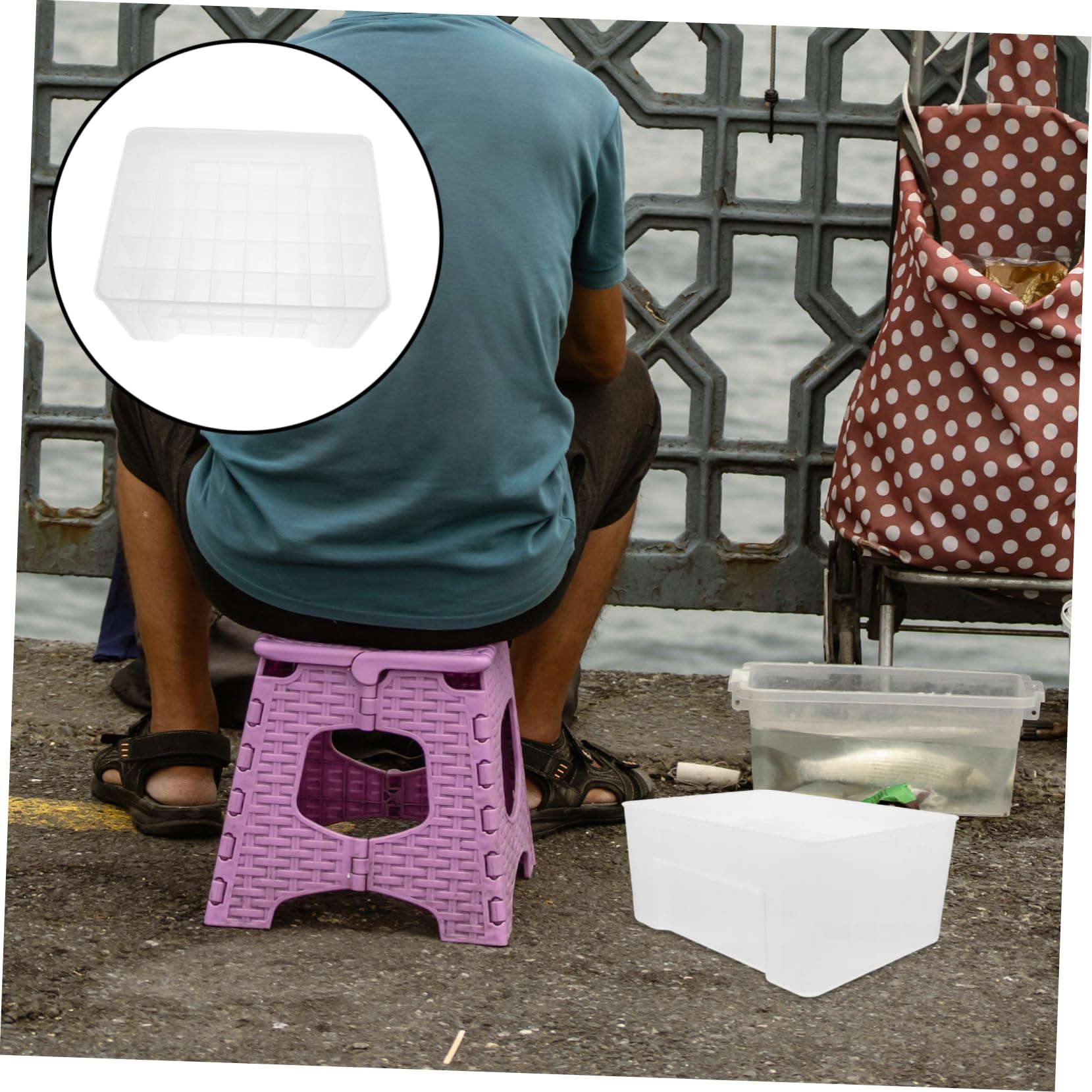 Scatola Porta Esche da Pesca 40 Griglie Pp per Accessori | Divider Design Preciso, Leggero e Portatile, per Lures e Accessori da Pesca