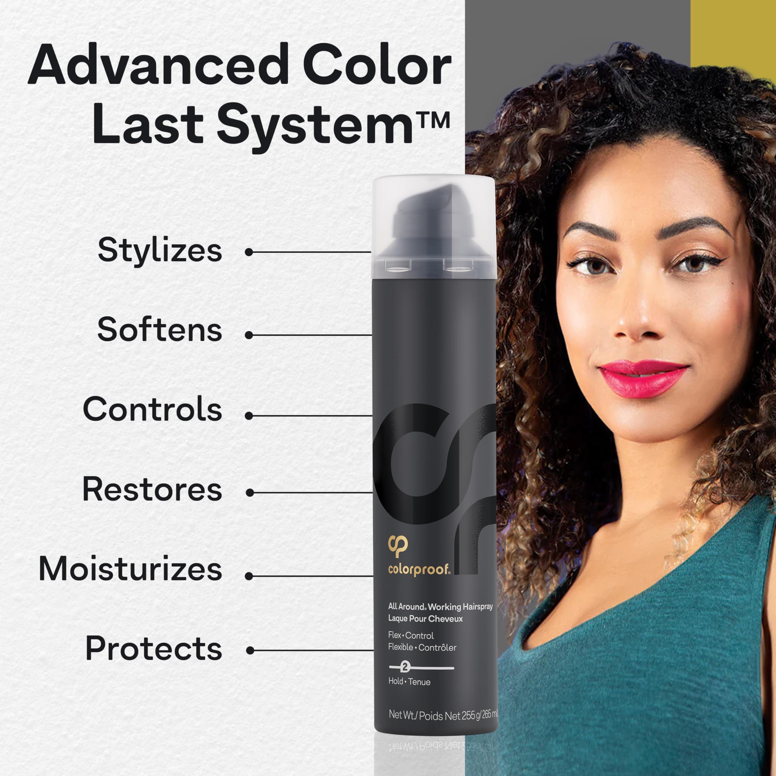 Colorproof All Around Working Hairspray, Flexible Hold, 9 Fl Oz
