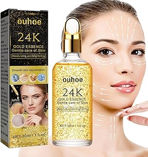 Séruns Faciais Ouro 24K,24 Gold Aging Proof Face Serum Hidratante | Séruns faciais dourados para uma pele impecável e brilhante, reduz linhas finas e cuidados com a pele da linha facial para Jlanda