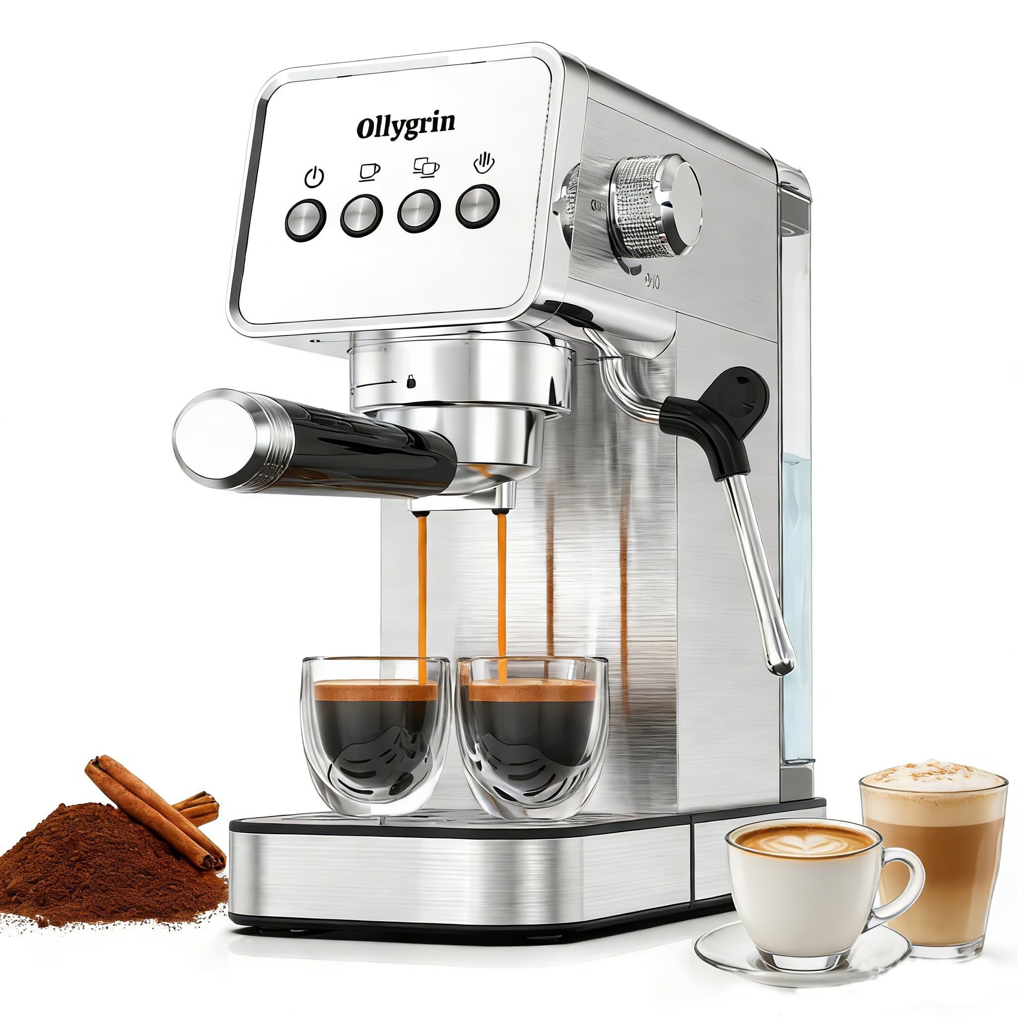 20 Bar Espresso Machine Professional Espresso Machine with Steam Wand Espresso Maker with Removable Water Tank Drip Tray