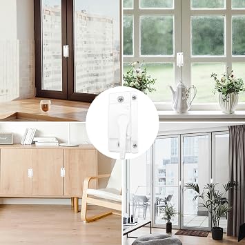 10 Pack Sliding Window Sash Locks White Cam Sash Lock, Window Latch Replacement Sash Locks for Vertical & Horizontal, Window Locks for Double Hung Windows