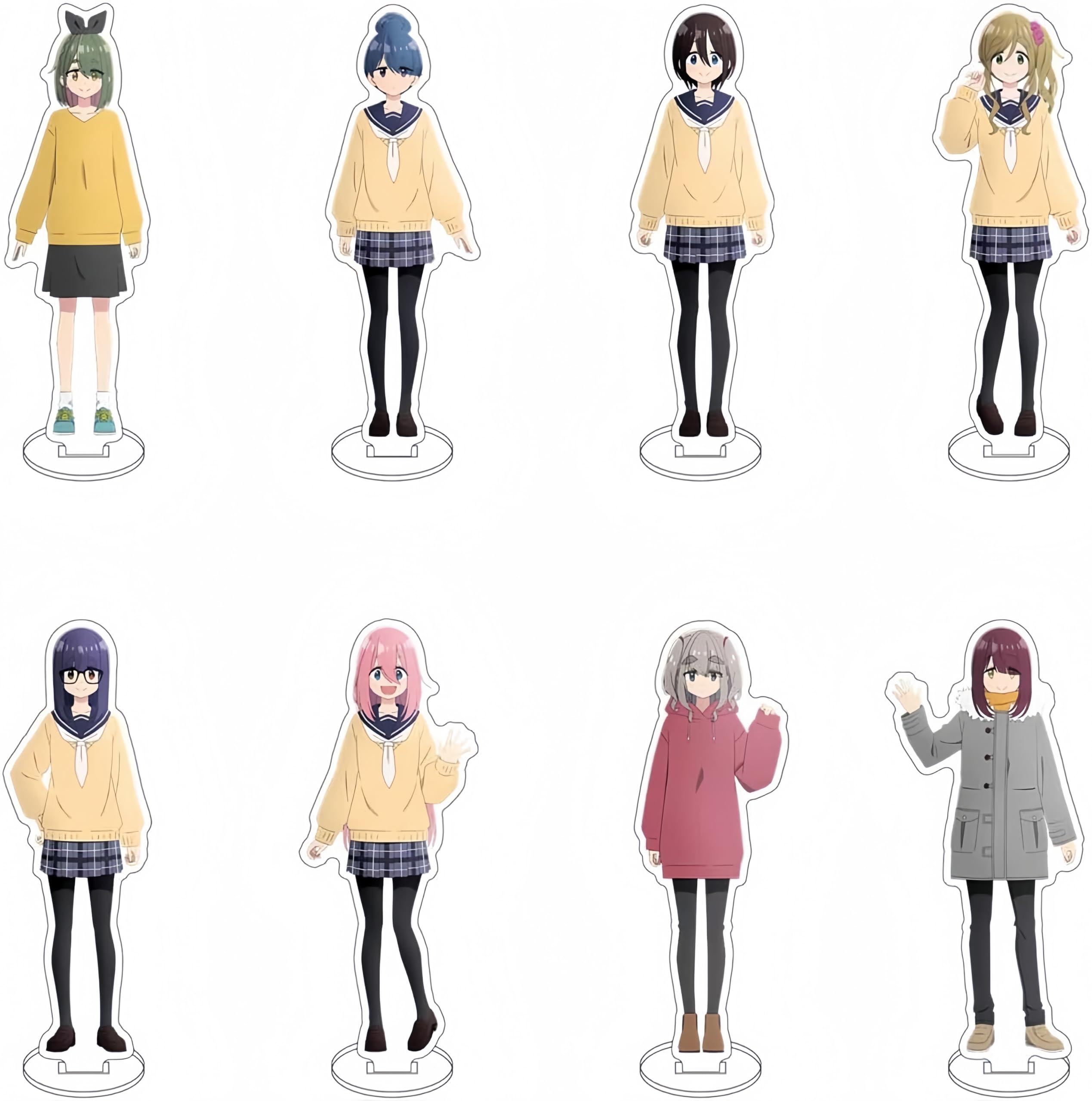 Amazon.co.jp: ゆるキャン△ アクリルスタンド 8点セット 志摩リン 