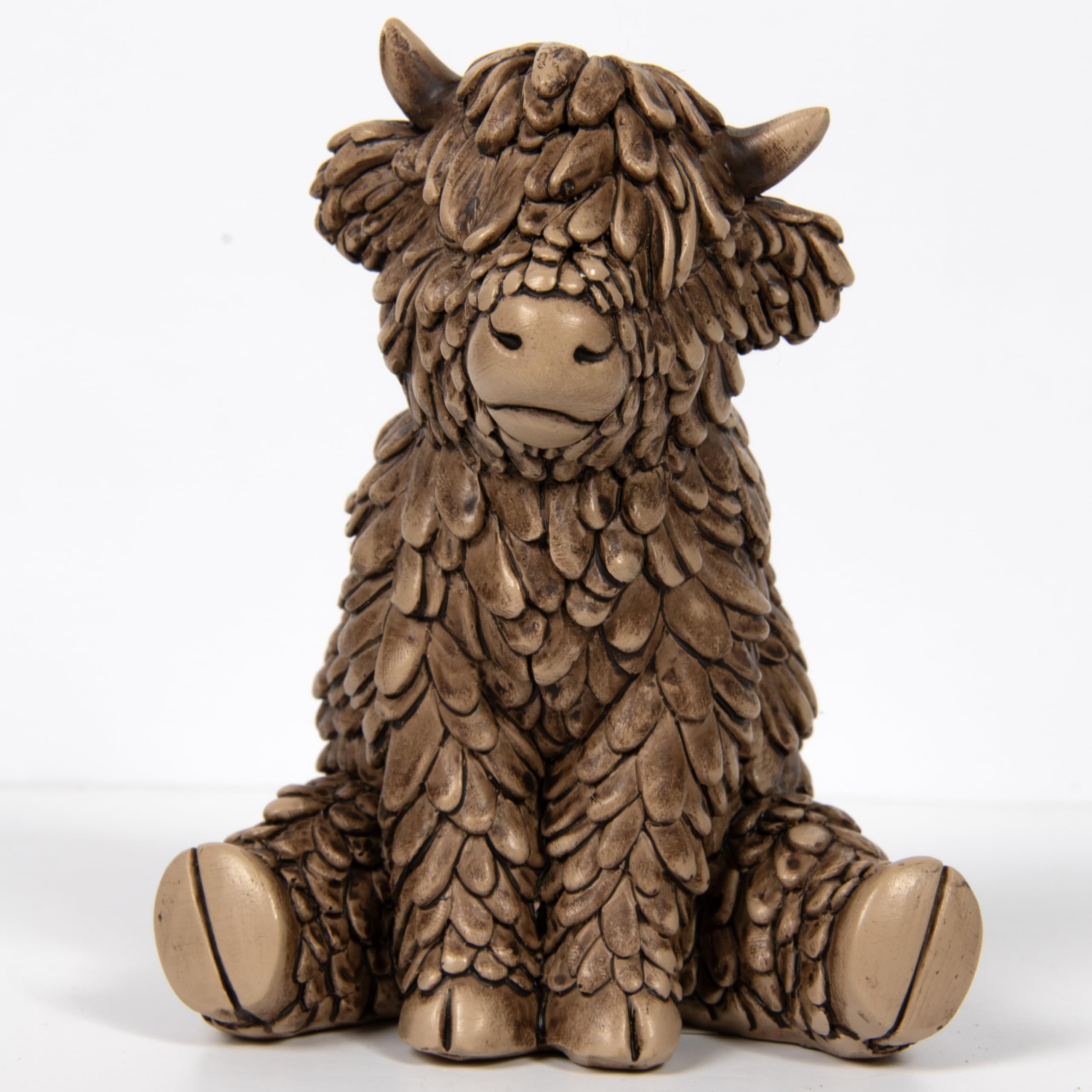 Lesser & Pavey Hughie Highland Cow Home Decor Figurines & Ornaments For Home & Office | Decorative Home Accessories Statues For Indoor & Outdoor | Lovely Gifts for Women & Men — image 1