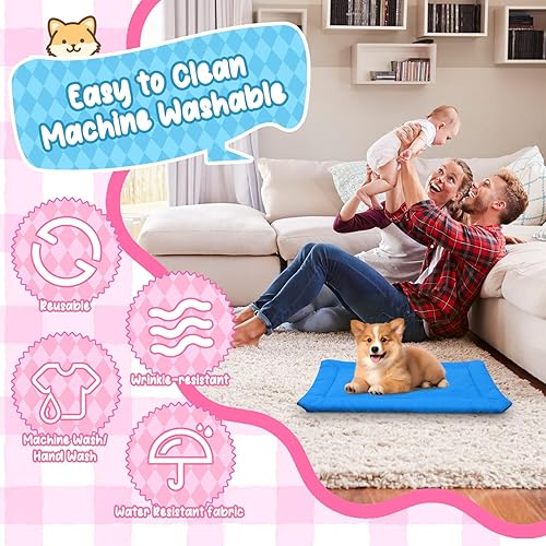 Miniatura 3 de Cama para perro para exteriores, cama plegable y enrollable, portátil para acampar y viajar, antideslizante, lavable a máquina, camas para mascotas