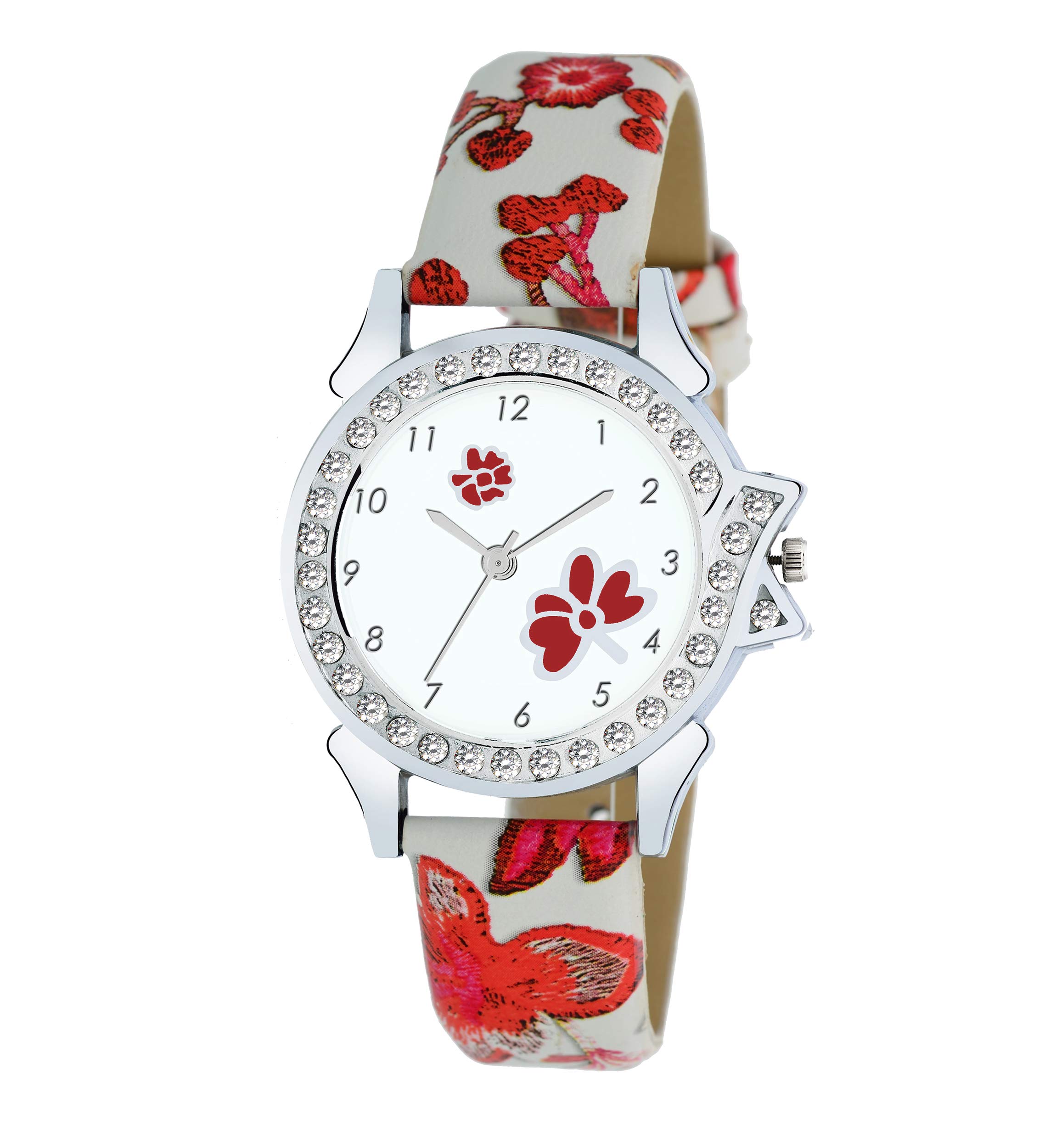 HORCHIS Ravishing White Dial Leather Strap Womens & Girls Watches (B08BG3967W) Amazon Price History, Amazon Price Tracker