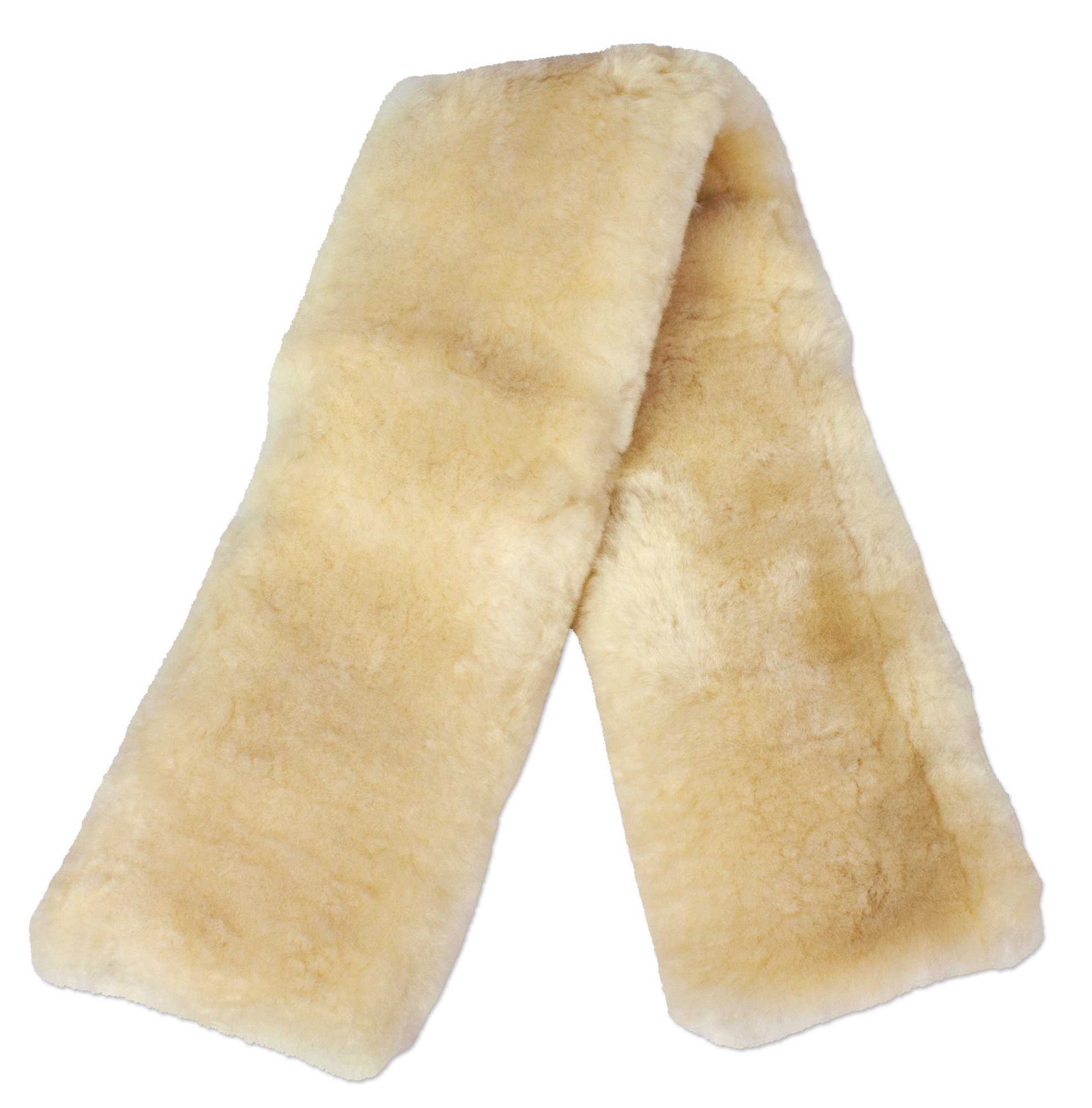 ECP Equine Comfort Products Easy Fit Genuine Merino Sheepskin Girth Cover, Prevents Gall Sores & Chafing, Sweat-Absorbing, Breathable, Soft & Protective, 36 Inches, Beige โ image 1