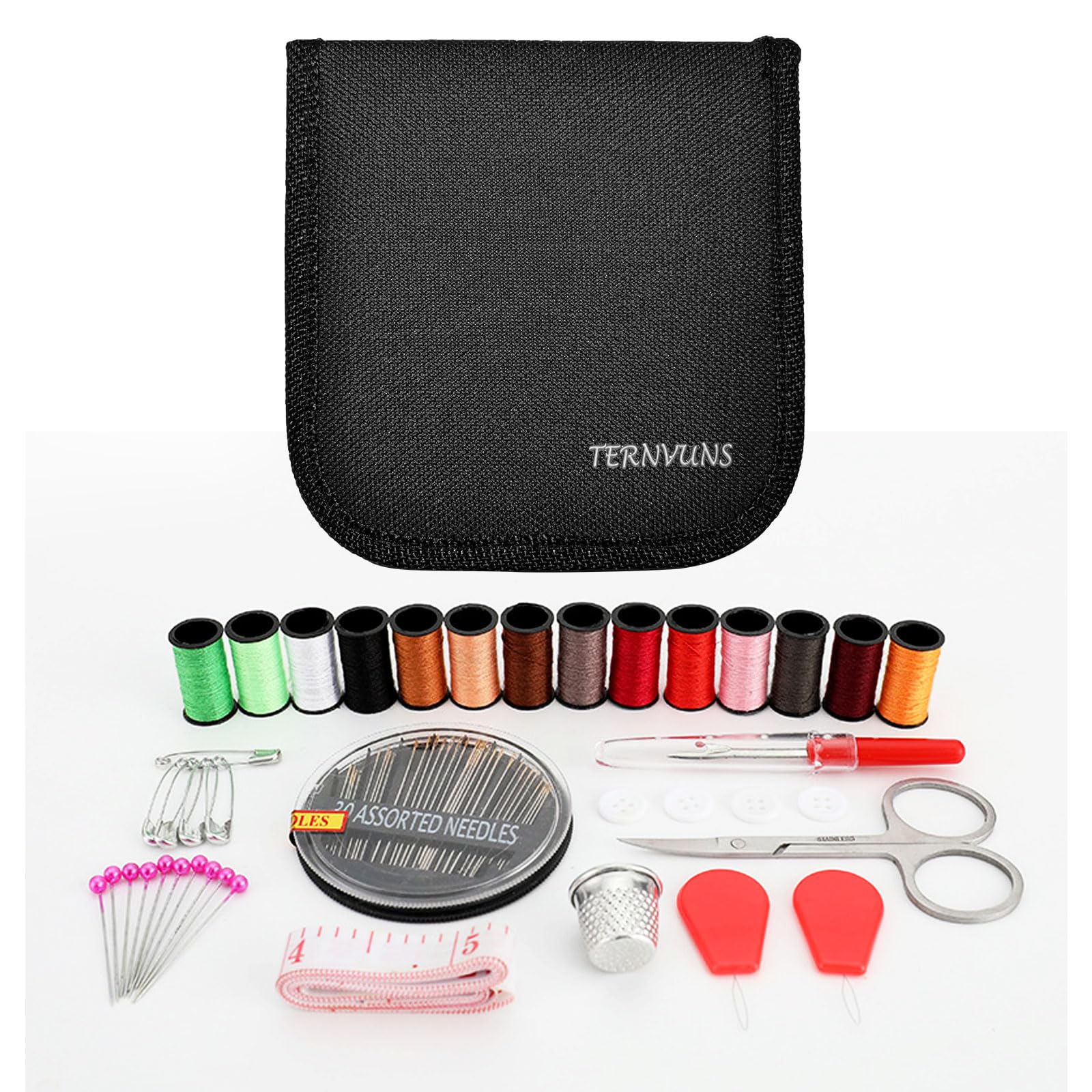 70Pcs Mini Travel Sewing Kit Portable Needle and Thread Set for Emergency Clothing Repairs, Crafters, Adults, Beginners Compact Sewing Supplies with Storage Pouch for Home or Travel Essentials