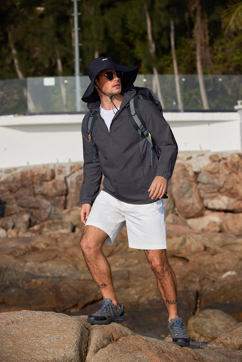 COOFANDY Men's UPF 50+ Sun Protection Hoodie Jacket Full Zip Light Long Sleeve Performance Fishing Shirts Hiking Outdoor - Image 3