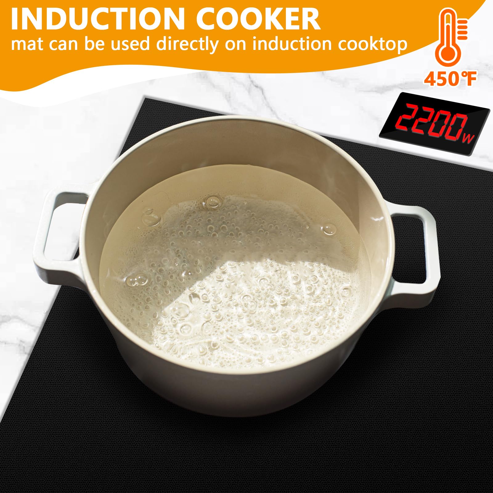 Tappetino Protettivo Per Piano Cottura A Induzione - 52x78cm, Silicone Antiscivolo E Resistente Al Calore - Foto 11