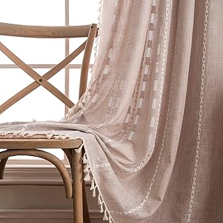 Deeprove Boho Curtain 84 inches Long for Living Room Bedroom Nursery, Re...