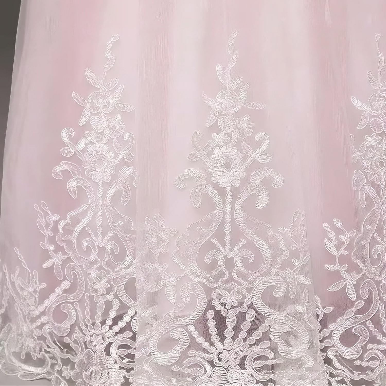 Discoball Vestido de lentejuelas y tul, incluye pañuelo de tul de flores, ideal para una boda o un baile, tallas para edades entre 2 y 12 años, color azul o rosa