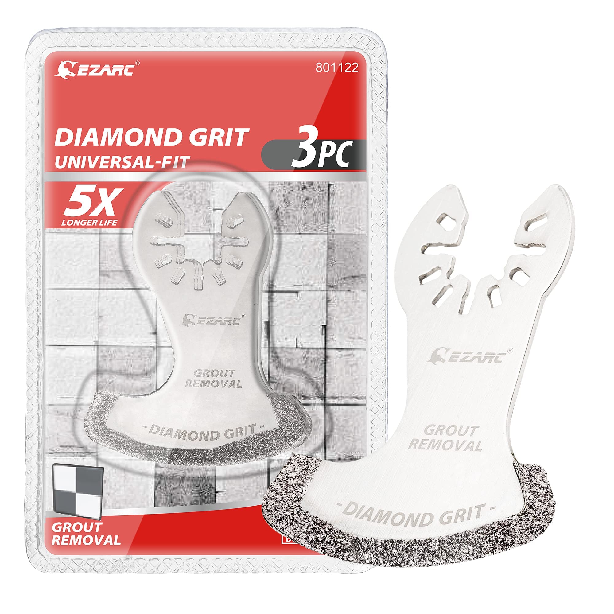 Lame oscillante diamantée EZARC pour rénover les joints de salle de bain et cuisine