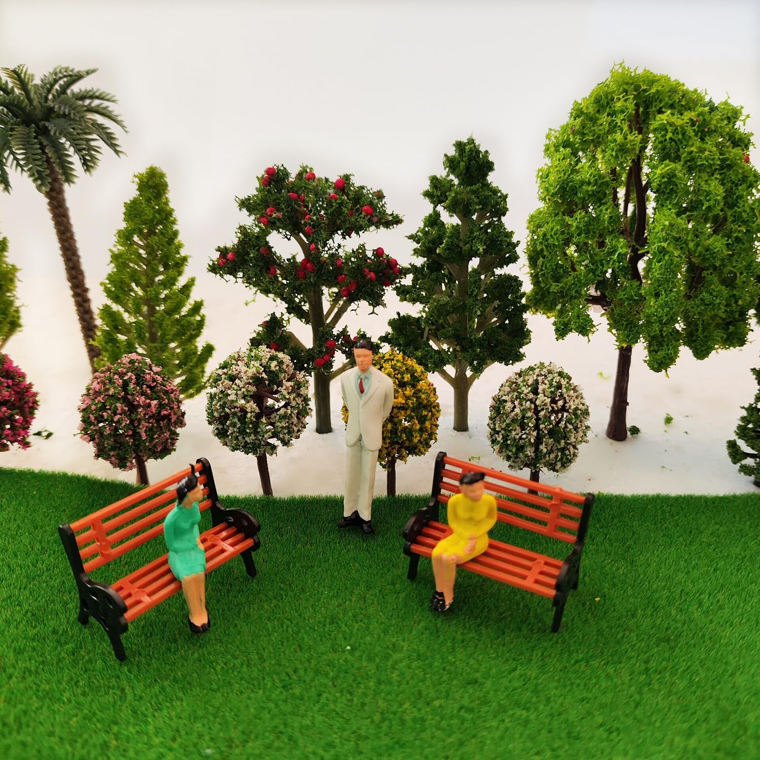 Lot de 40 arbres de brousse miniatures - Groupes de végétation Lot de 40 arbres de brousse miniatures - Groupes de végétation