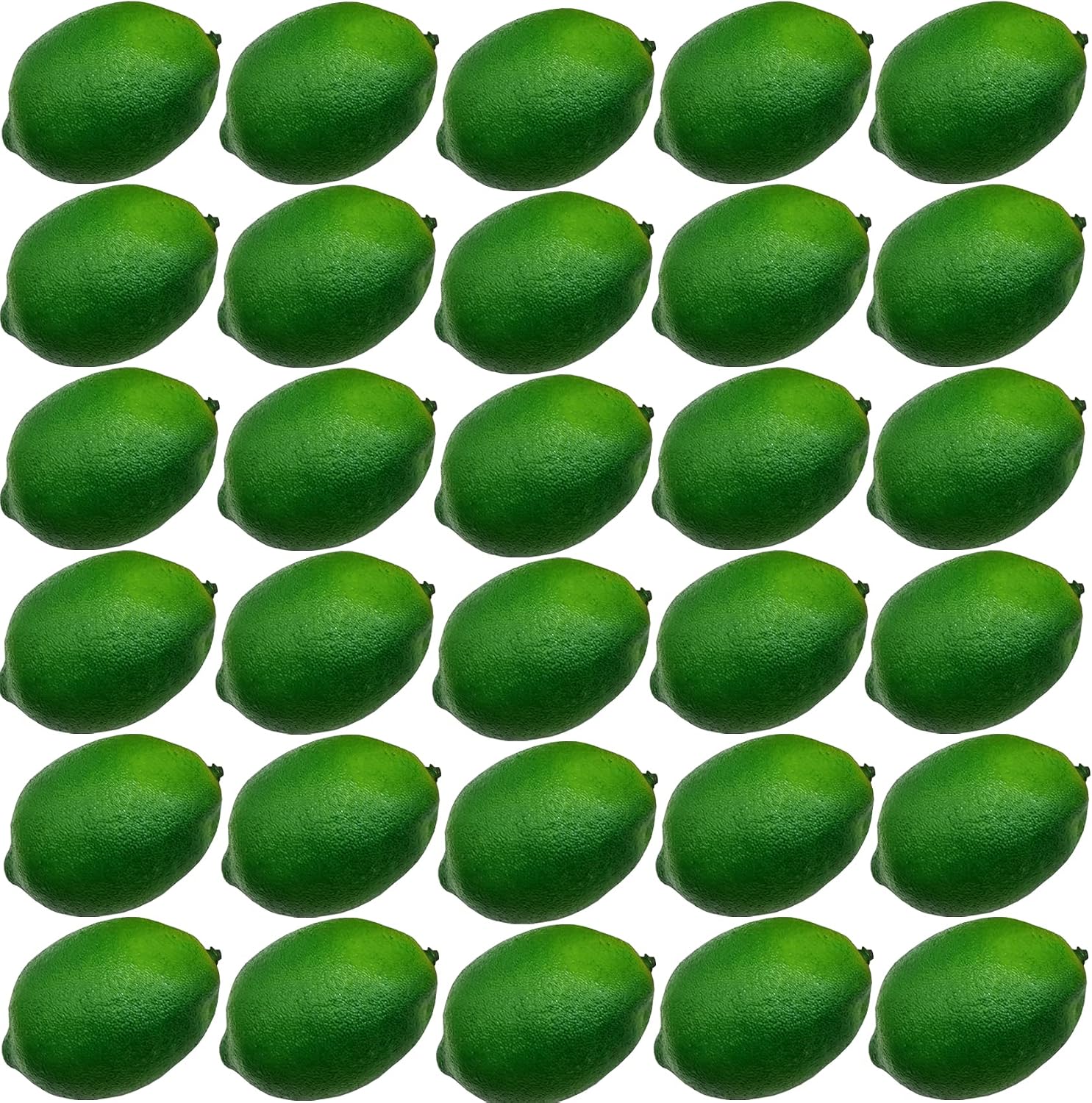 TIHOOD 30PCS Faux Lemons Artificial Fruits Fake Lemons Lifelike Simulation for Lemonade Party Kitchen Table Summer Decorations Vase Fillers Fruit Bowl Lemon Wreath Garland Photography Props (Green)