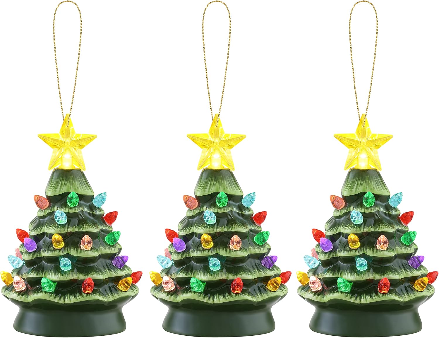 Amazon.com: Mr. Christmas Nostalgic Ceramic Christmas Tree with LED ...