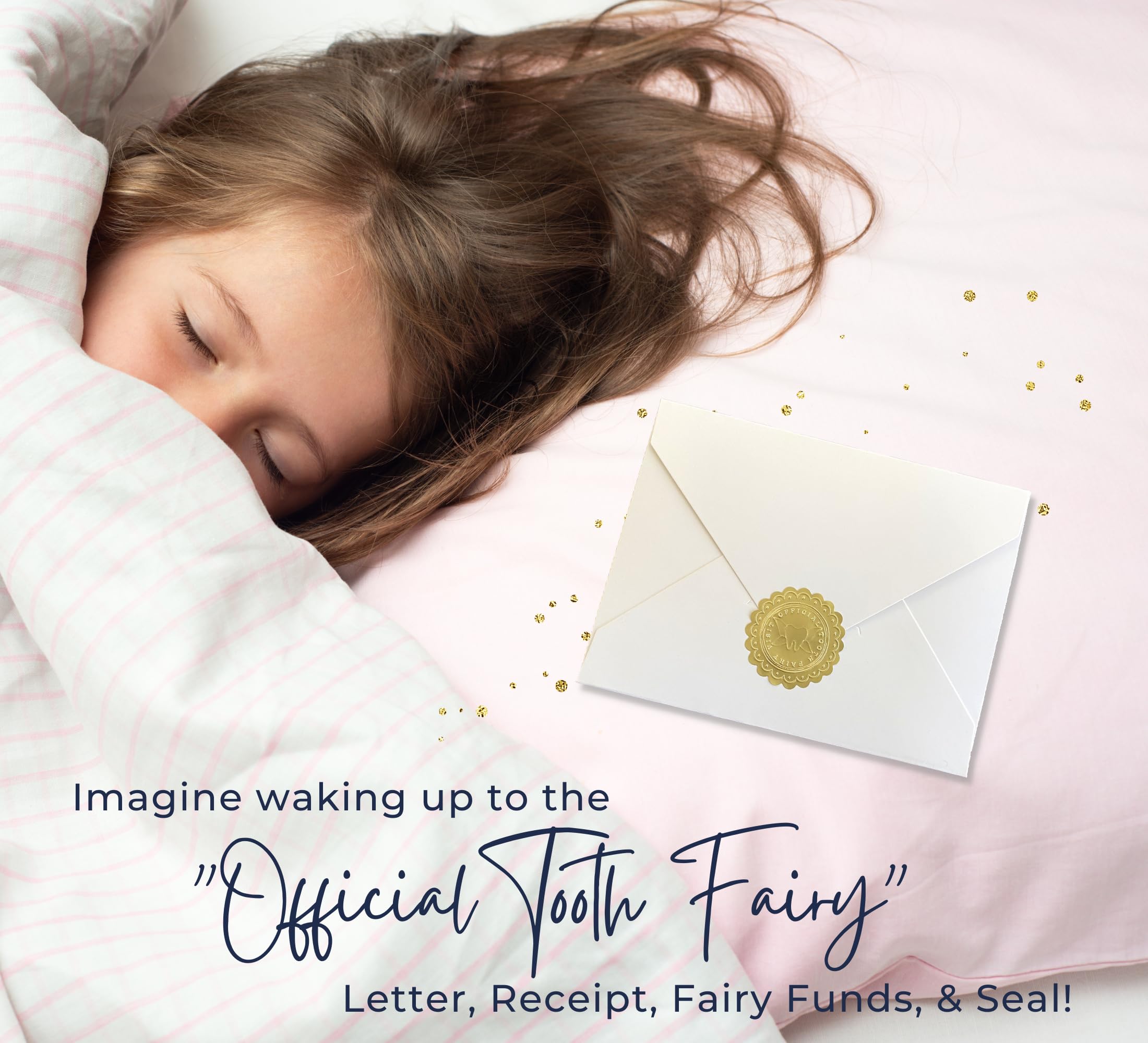 Tooth Fairy Letter Kit & Tooth Fairy Book for Boys and Girls | Tooth Fairy Gift | Tooth Book & Tooth Fairy Kit W/Tooth Receipts, Tooth Fairy Letters & More | 8.5x11 Softcover