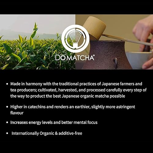 Miniatura 6 de DoMatcha - Polvo de matcha de té verde Summer Harvest - Fuente natural de antioxidantes cafeína y L-teanina promueve la concentración y la