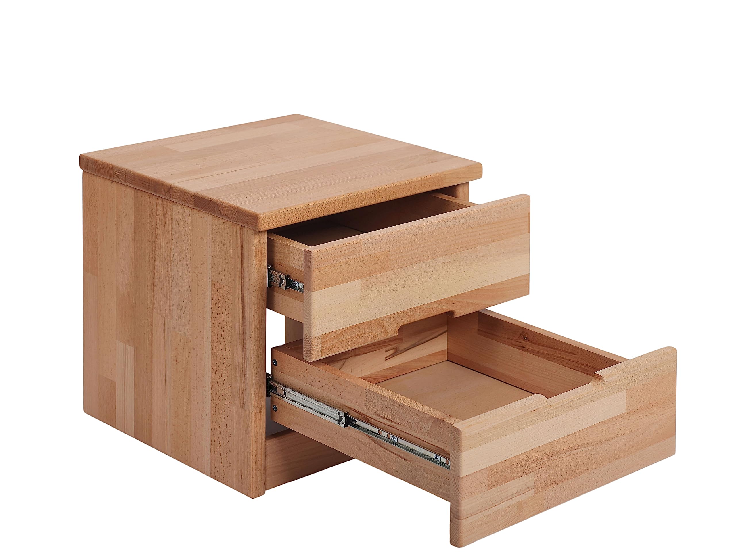 Krok Wood Nachttisch ELSA aus Massivholz 40x40x40 cm (in Buche)