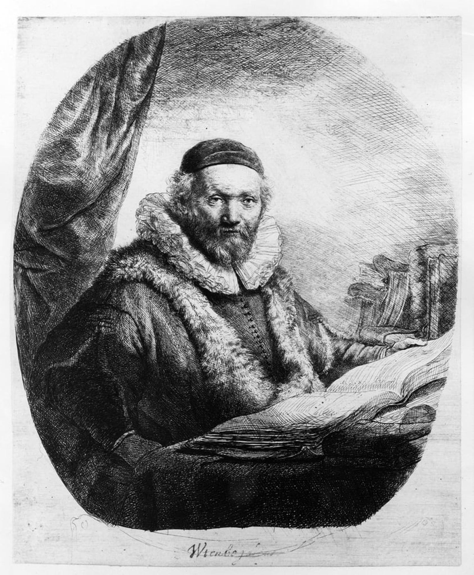 ARTXLXXBN Famous Print Painting Colorful Art Print Preacher of the remonstrants by Rembrandt van Rijn Canvas Art Decorations for Home Decor 60x90cm