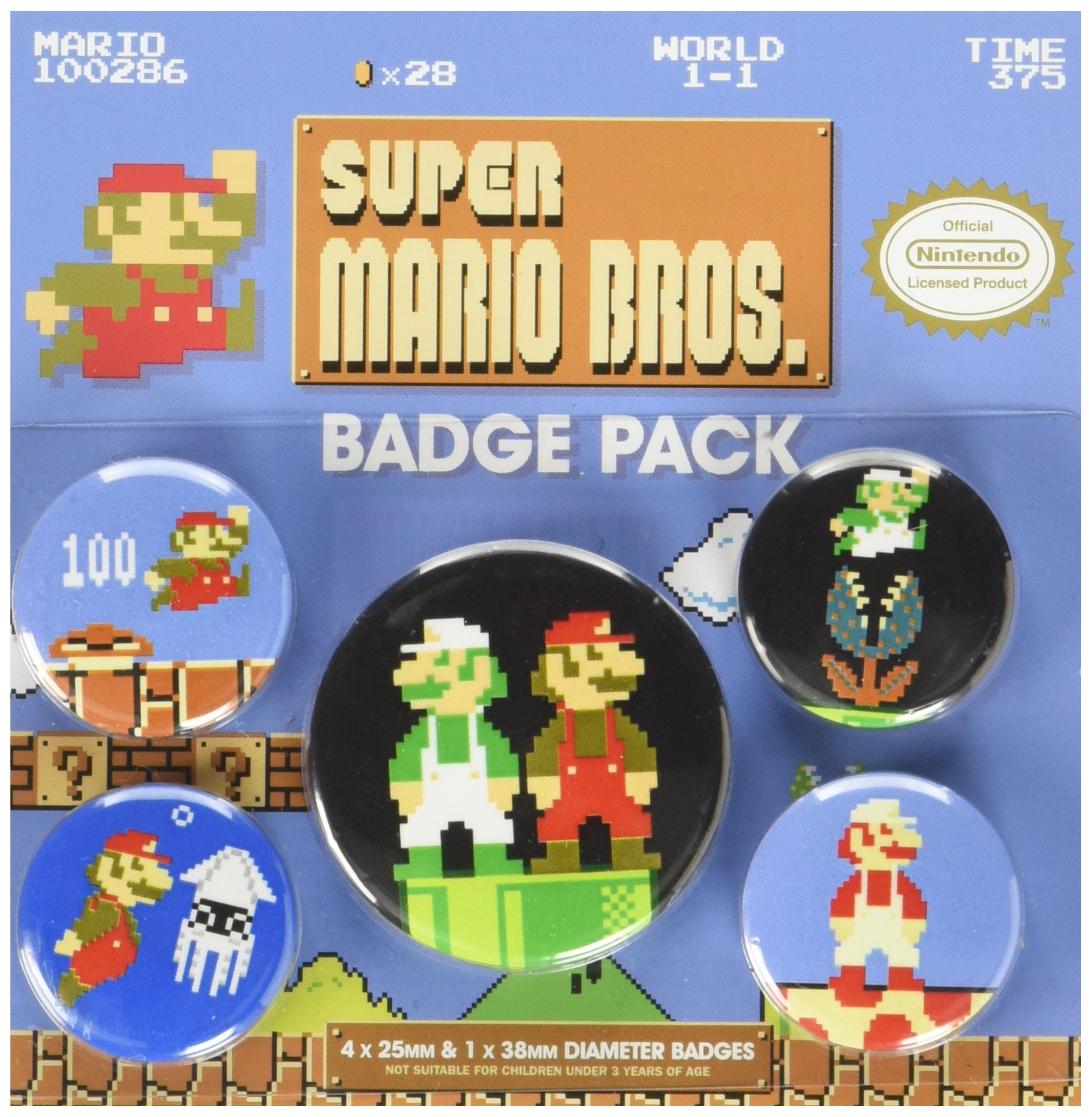 Super Mario Bros. Spille 5-Pack Pyramid International Chiodini