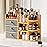 Large Bamboo Makeup Organizer For Vanity, Large Capacity 3 Tiers Bamboo Bathroom Counter Organizers and Storage, Countertop Make Up Skin Care Holder with 3 Brush Holders 3 Drawers 7 Compartments