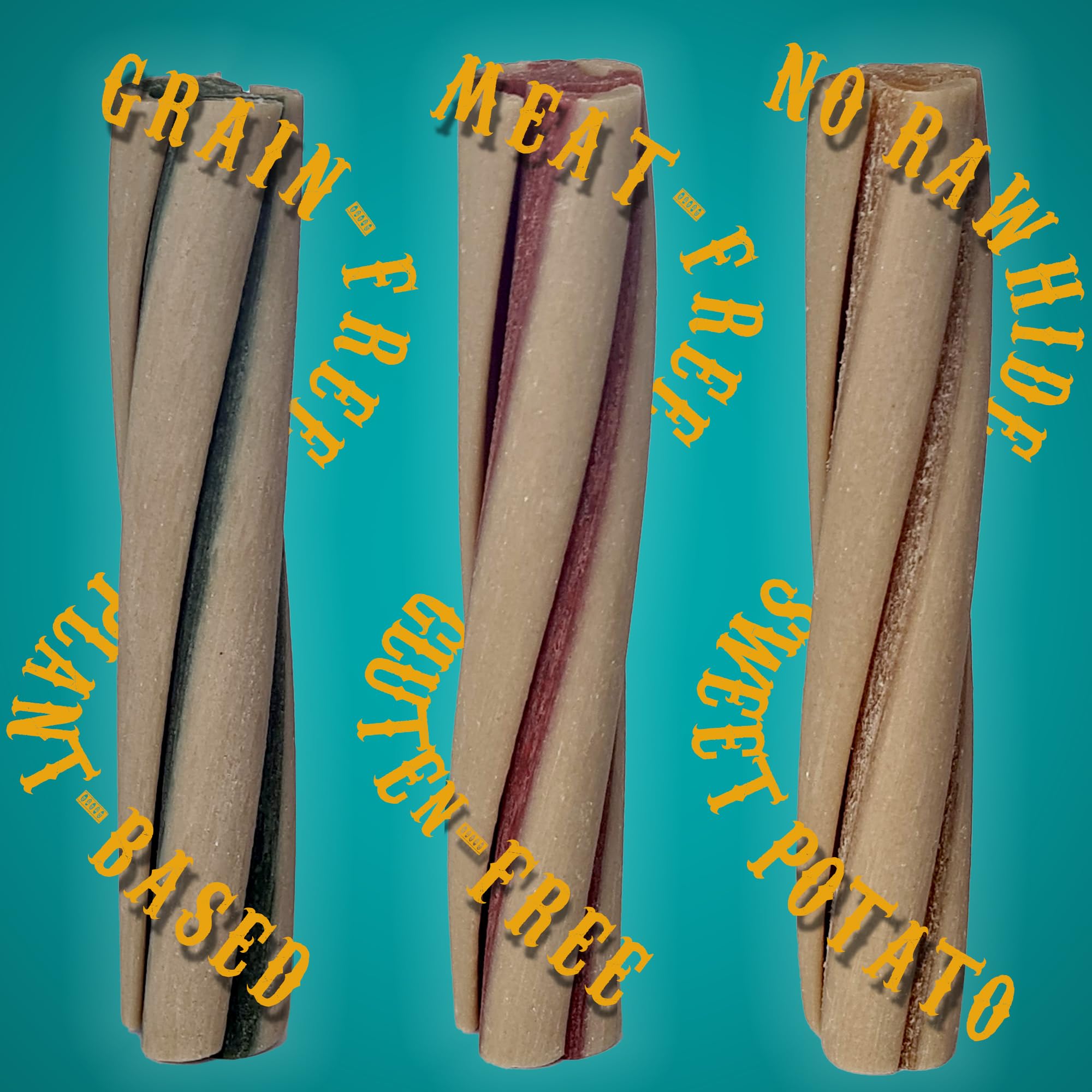 Vegan dog chews, 30 edible Helter Skelter dog treats with a plant-based recipe for sensitive dogs. Fun chews for dogs of all ages. 810g - Image 2