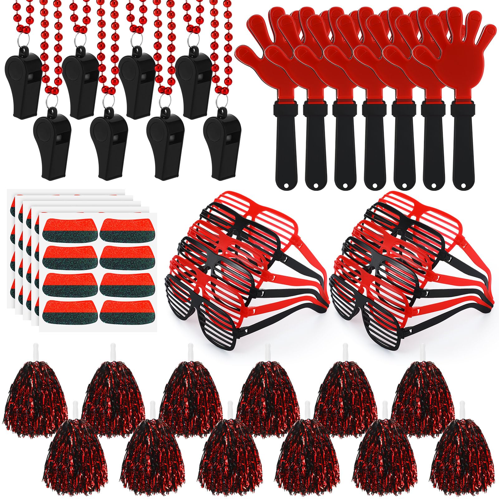 Realspring 148 Pcs Spirit Week Accessories School Team Spirit Items