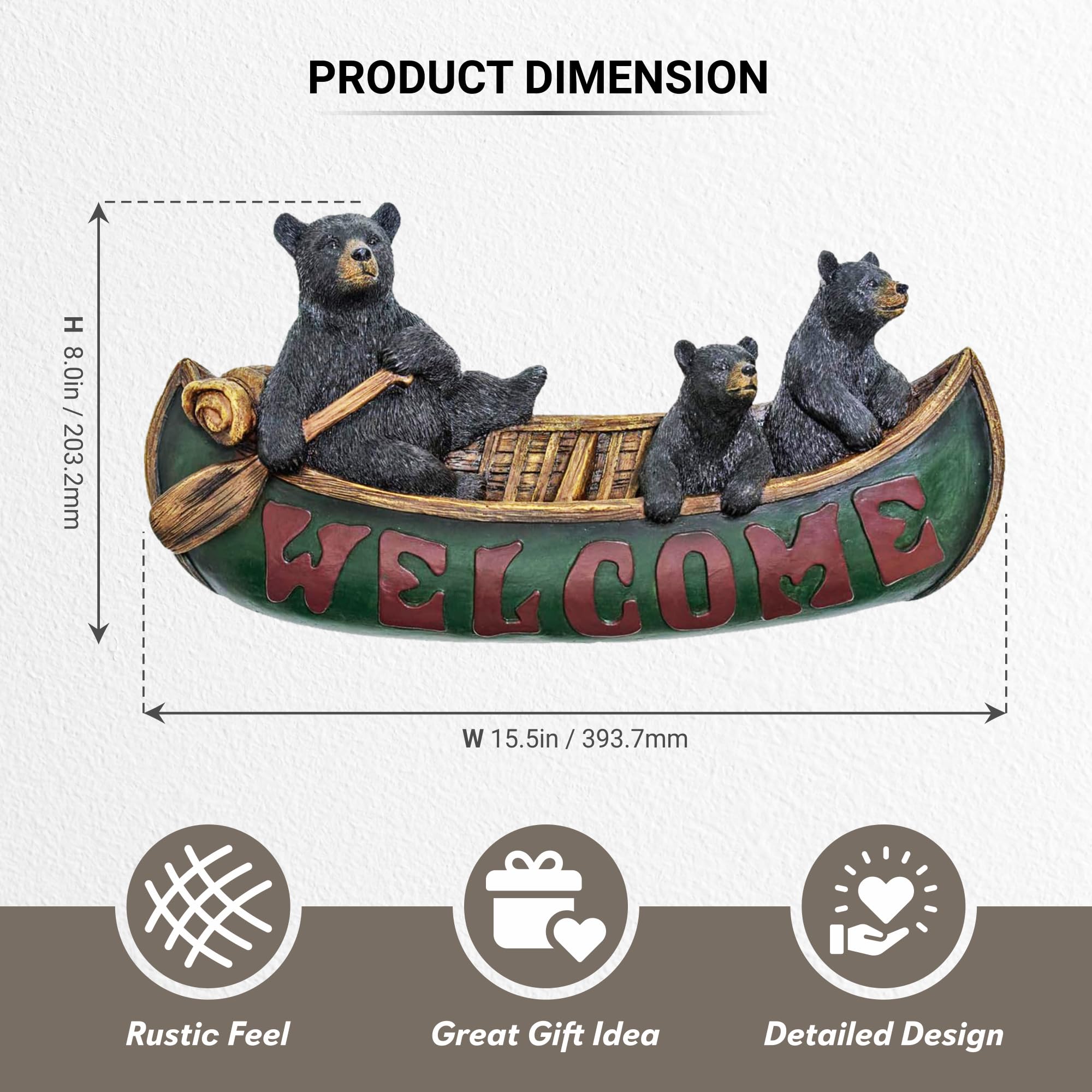 Amazon.com: Black Bear Decorations for Home - Welcome Bears in
