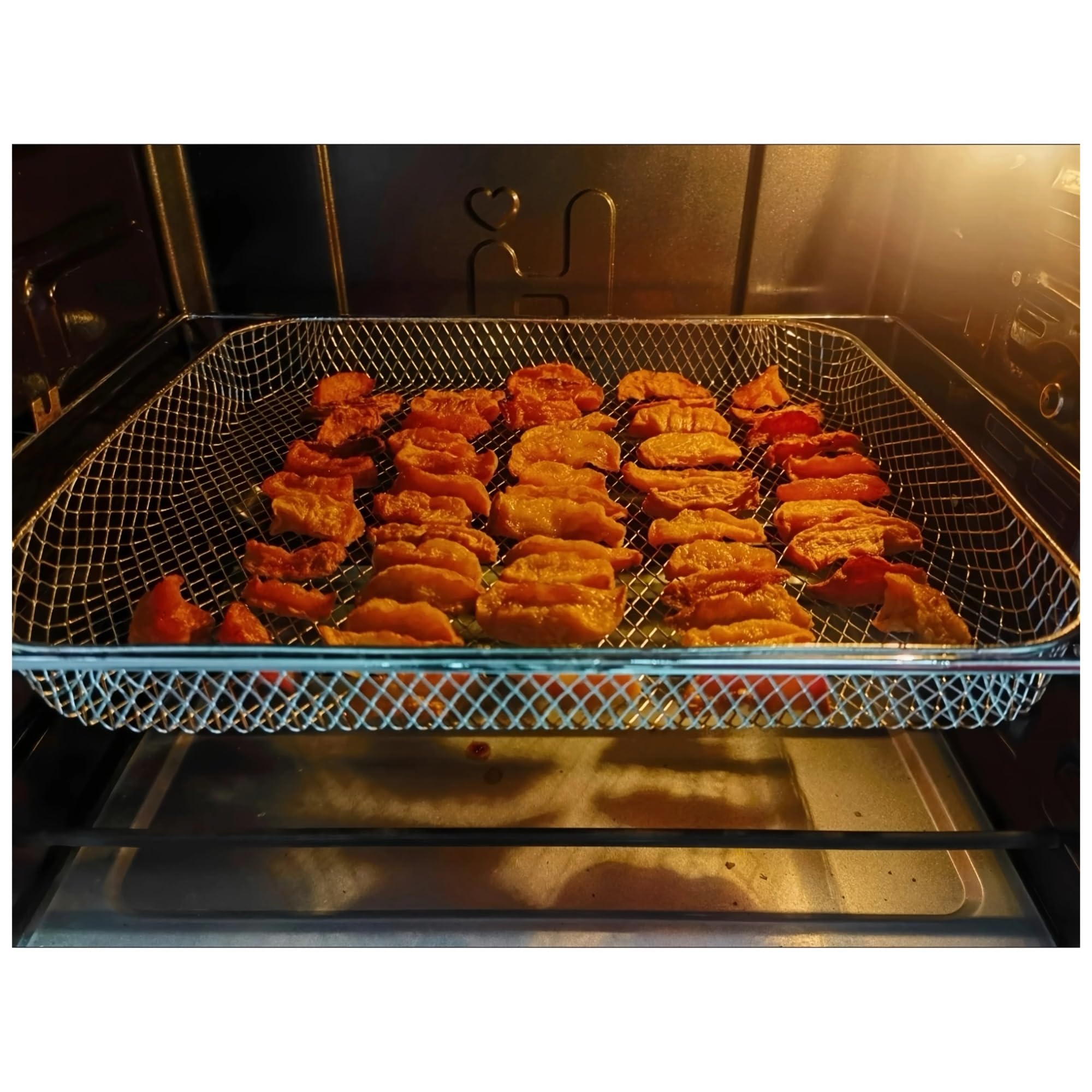 Wiederverwendbares Backblech, Geeignet For Dörrkörbe For Trocknen Von Kräutern. Netzkörbe Sind Mit Dem Zubehör For Heißluftfritteusen Kompatibel.