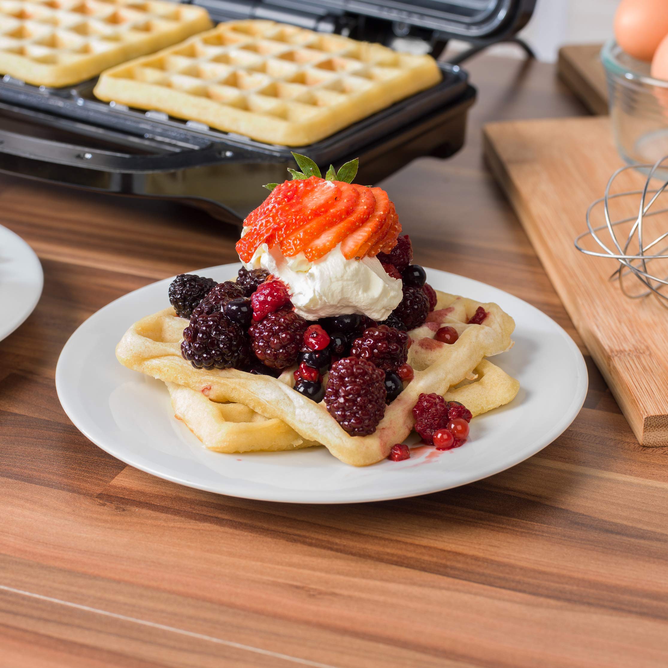 Salter® EK2249 Deep Fill Waffle Maker Iron with XL NonStick Cooking