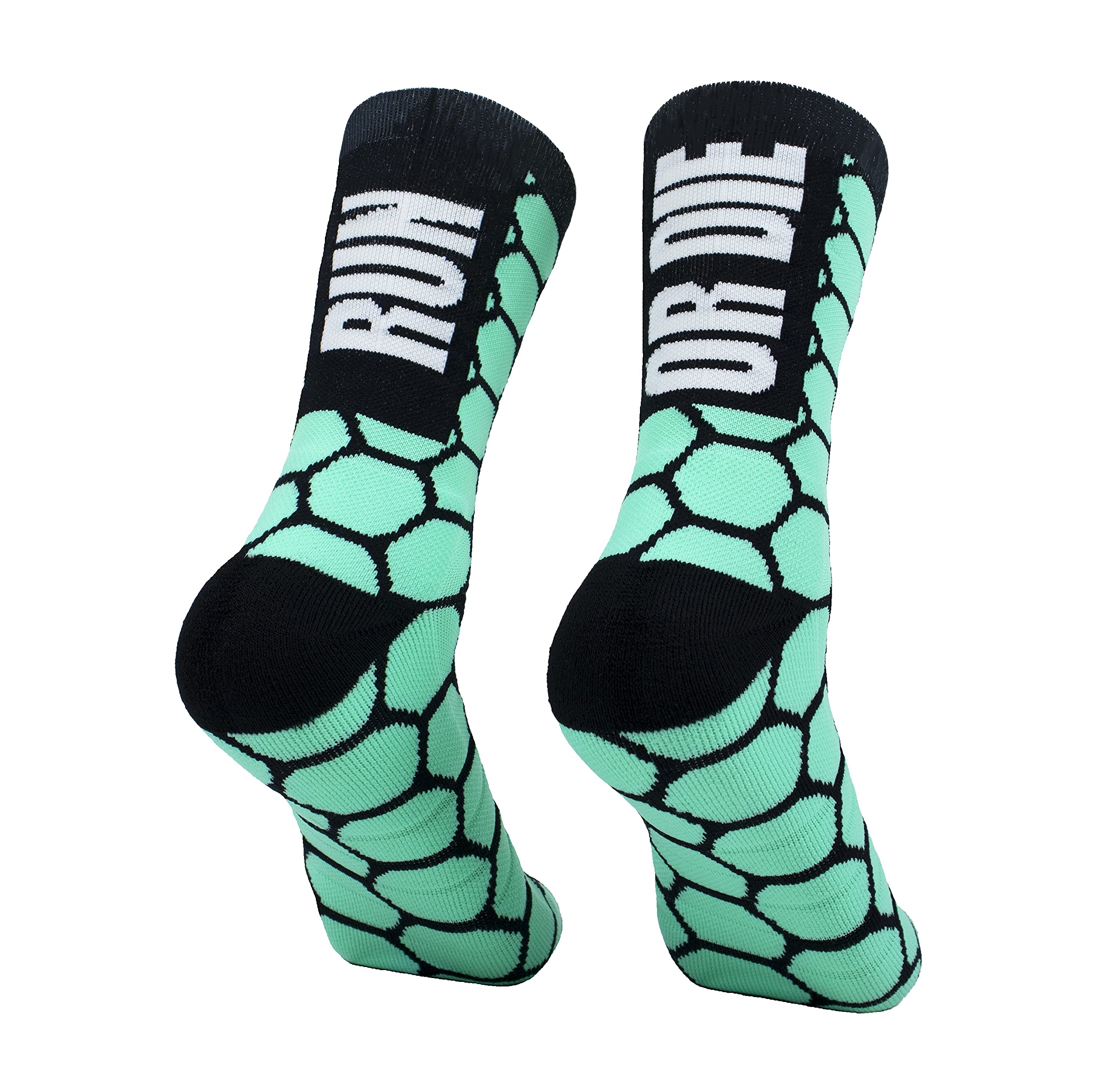 Run or Die. Running socks for men and women. Anti-blister, anti-odor, medium-compression, padded, seamless, original colors. Made in Spain