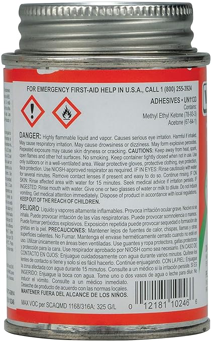 Cemento Disolvente ABS Weld-On 773 Negro 1/4 Pinta 4 fl oz miniatura 4