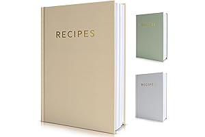 ZICOTO Aesthetic Blank Recipe Book