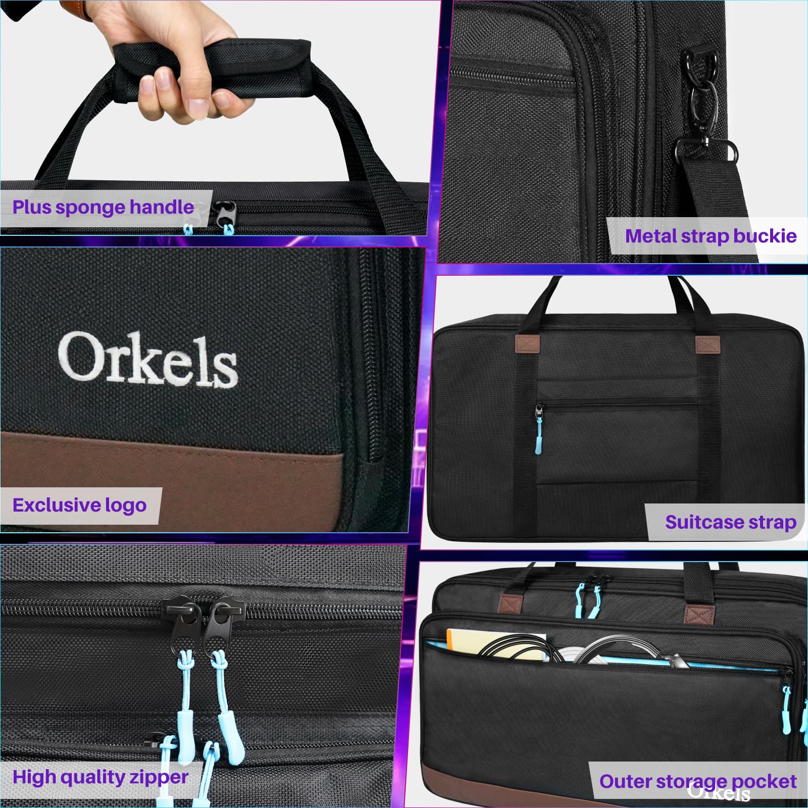 SUNDOY Custodia per controller DJ Pioneer/Demo/Numark/Hercules, Nero , L-73x15x41-CM, Borsa per il trasporto del controller DJ