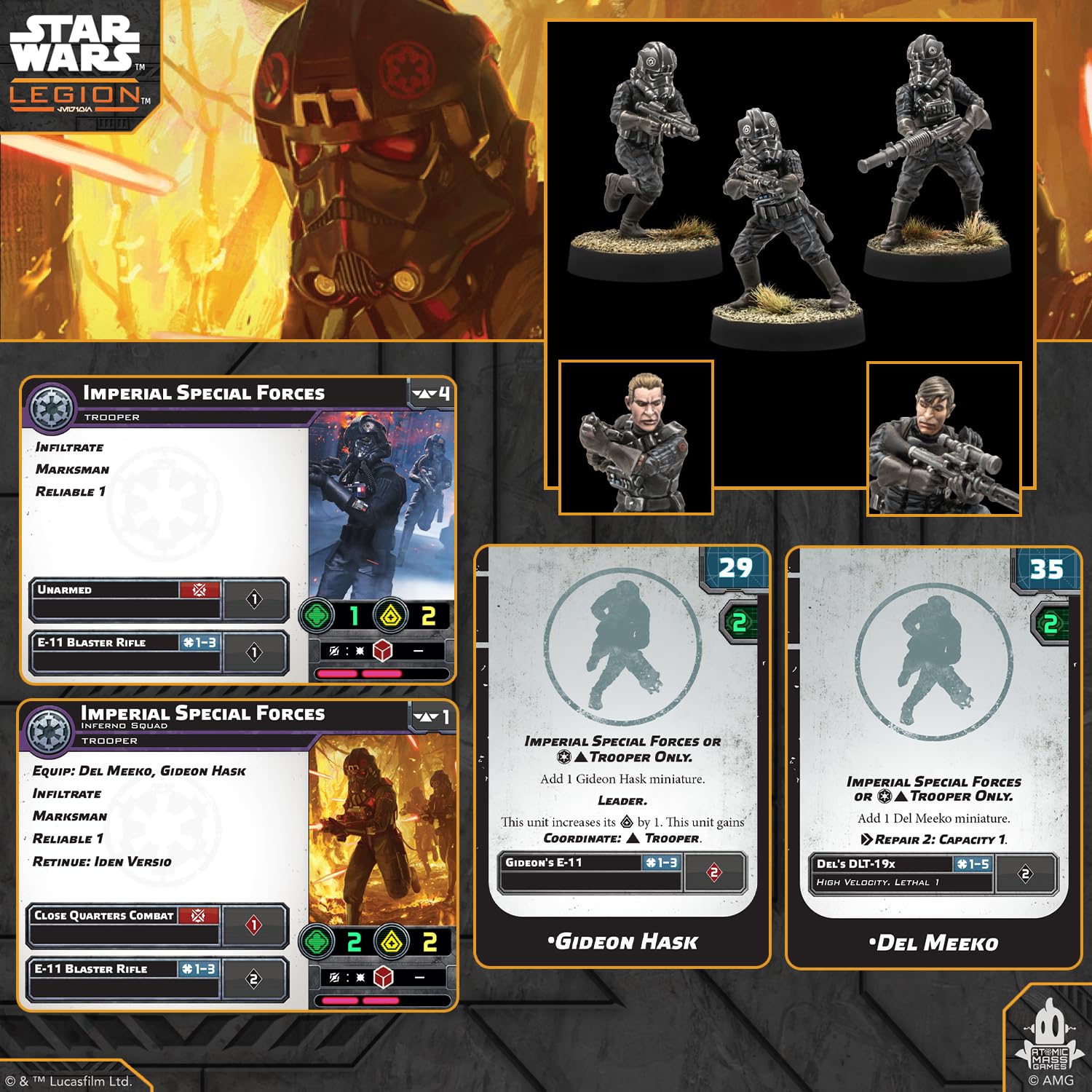 Asmodee | Star Wars: Legion Imperial Special Forces | Gioco di miniature | Età 14+ anni | 2 giocatori | Tempo di gioco: 90 minuti