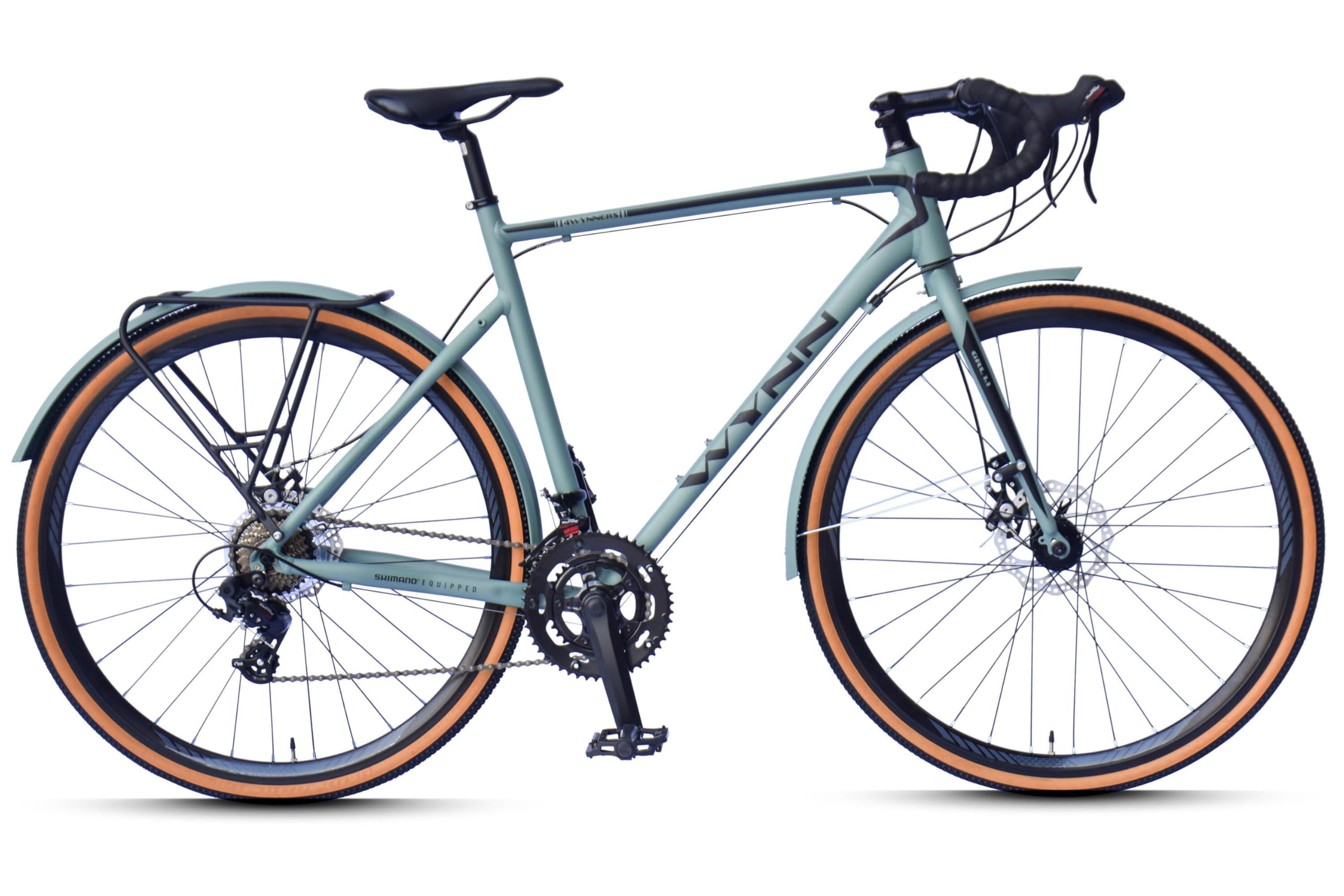 WYNN Gravelbike 28 Zoll GRL1.1 grn Rahmenhhe 58 cm Damen Herren 14 Gnge  Gepcktrger Schutzbleche : Amazon.de: Sport & Freizeit