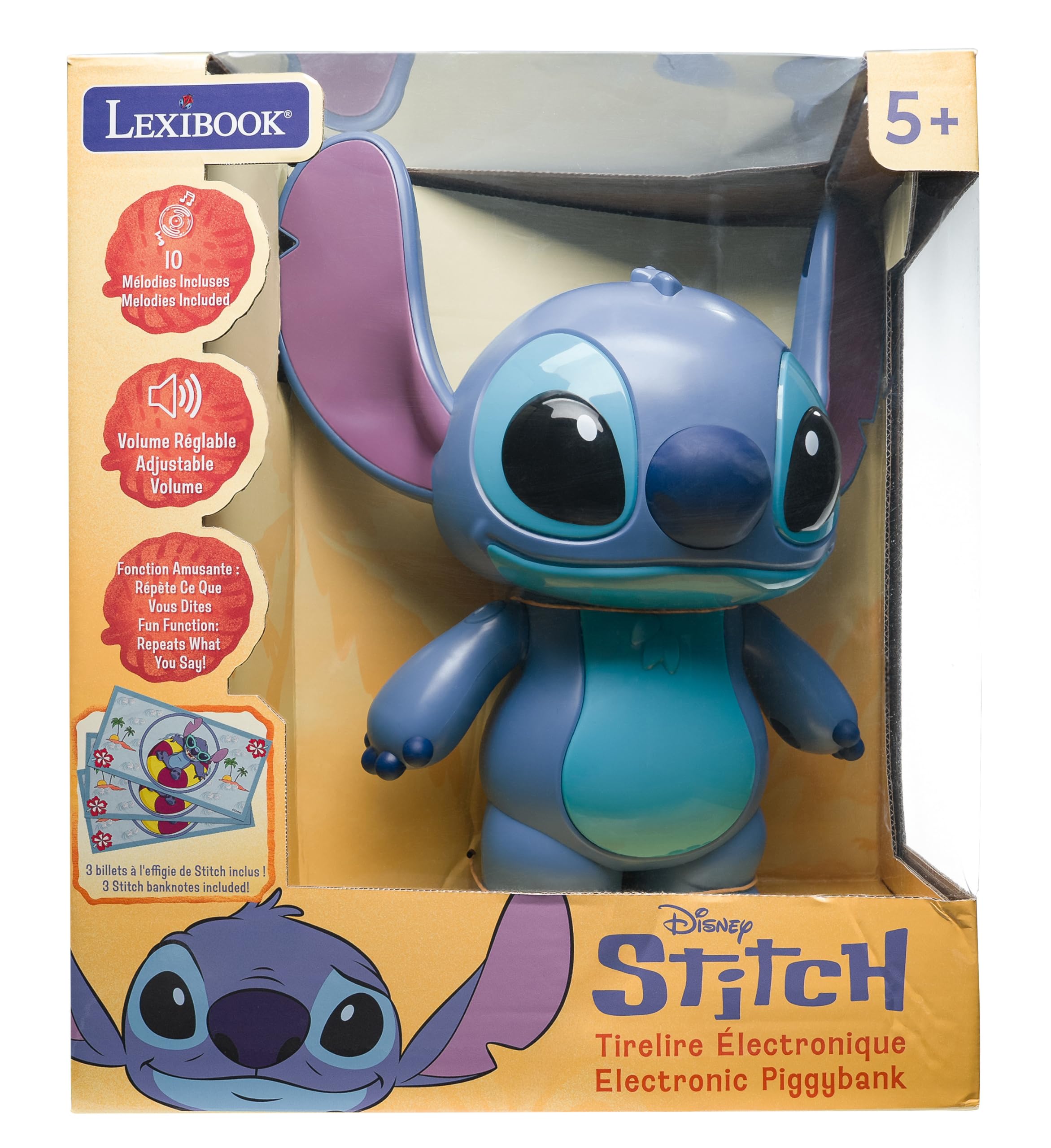 Amazon.co.jp: Lexibook、Disney Stitch JG140D 電子貯金箱 ステッチ