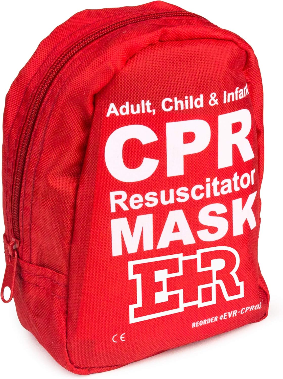 Ever Ready First Aid Adult and Infant CPR Mask Combo Kit with 2 Valves with Pair of Nitrile Gloves & 2 Alcohol Prep Pads - Red : Health & Household