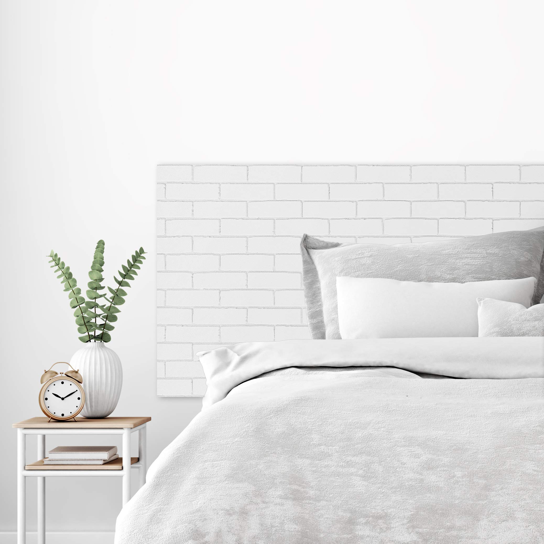 MEGADECOR Cabecero Cama PVC Decorativo Económico Diseño Geométrico De Triángulos Estampados Varias Medidas (115 Cm X 60 Cm