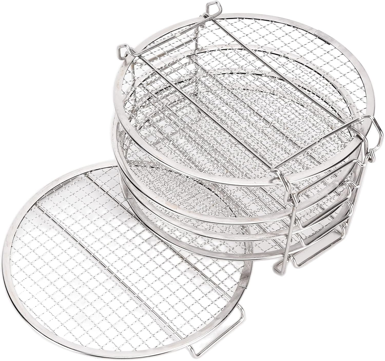 Stackable Dehydrator Rack Stainless Steel Drying Rack with Anti Scalding Gloves for - Durable and Safe Kitchen Accessory Set Fit for Home Use