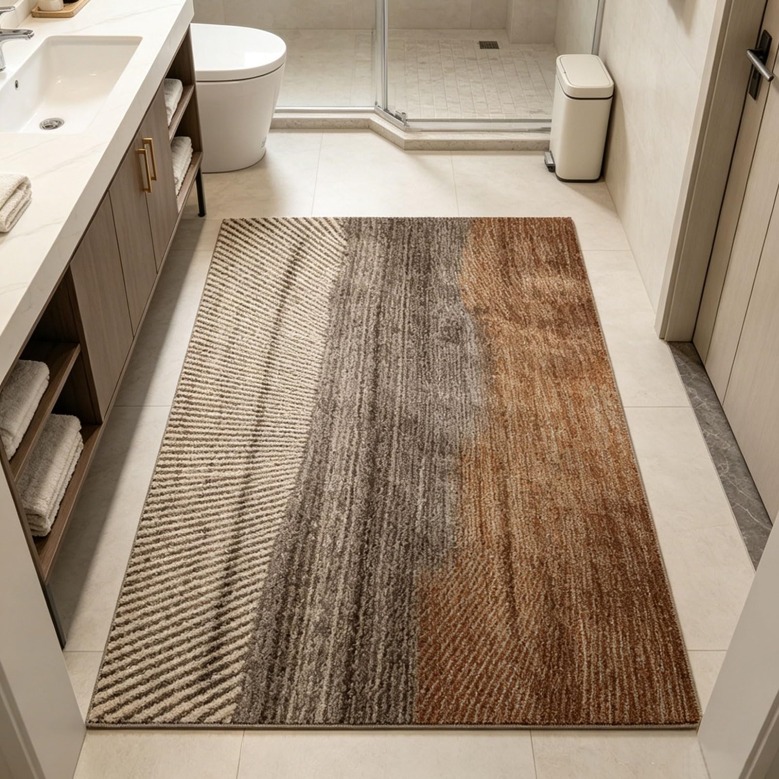 Tapis de bain de douche vintage absorbant en diatomée 60x90cm lavable